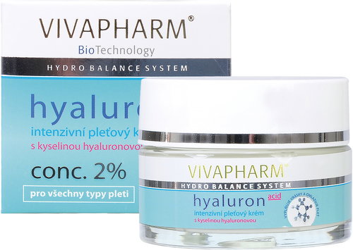 VIVACO Vivapharm Intensive Skin Cream with Hyaluronic Acid, 50ml - Face Cream - Main image