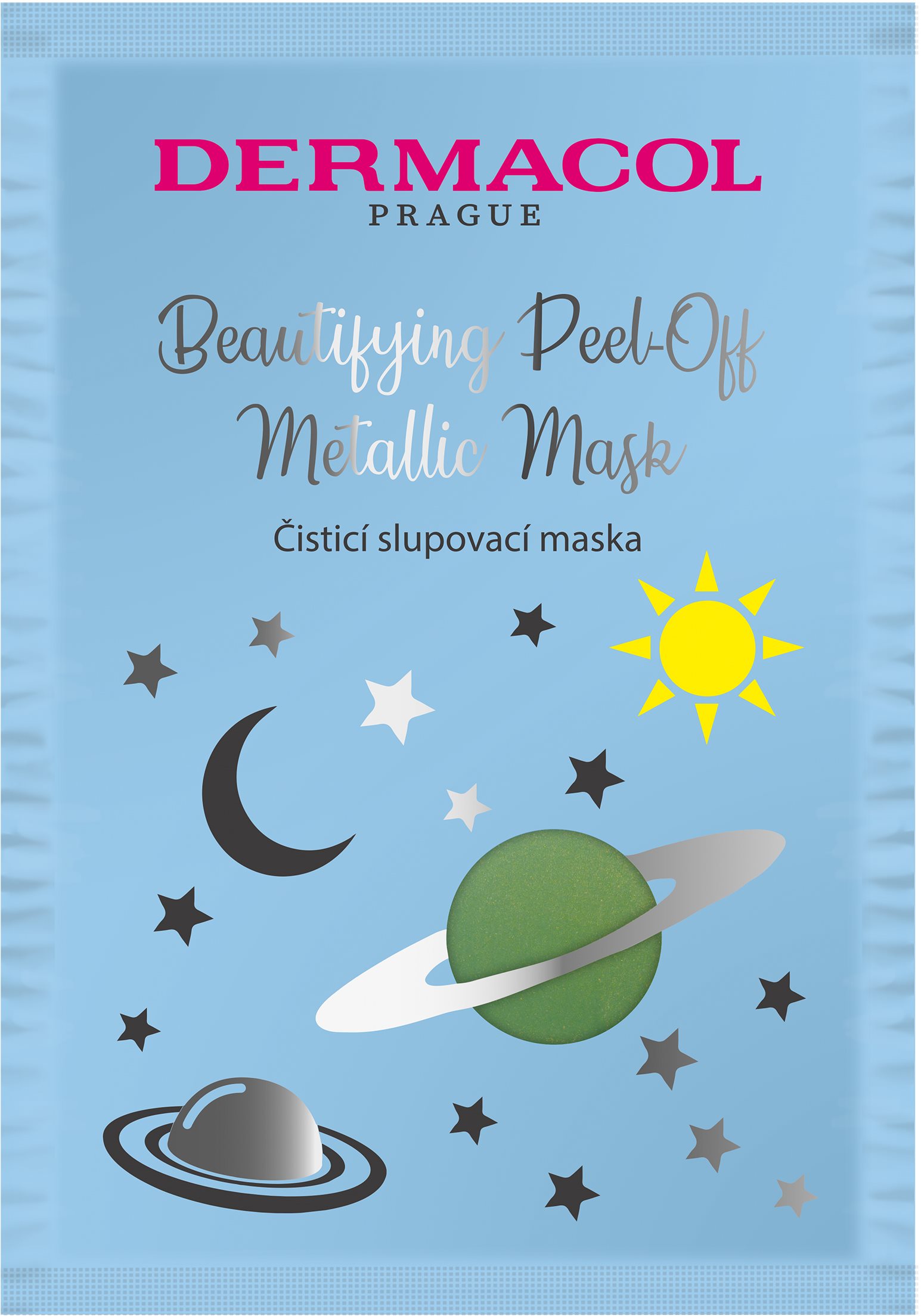 DERMACOL Beautifying Brightening Peel-Off Metallic Mask - Cleaning