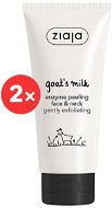 ZIAJA Goat milk Enzymatic peeling for face and neck 2 × 75 ml - Facial Scrub
