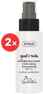 ZIAJA Kozie mlieko Vyhladzujúci denný krém SPF 15 ultra ľahká formula 2× 50 ml - Krém na tvár