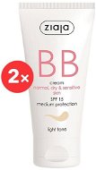 ZIAJA BB Cream for Normal, Dry, Sensitive Skin - Light Tone SPF15 2 × 50ml - BB Cream