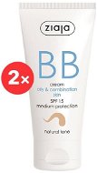 ZIAJA BB Cream Oily, Combination Skin - Natural Tone SPF15 2 × 50ml - BB Cream