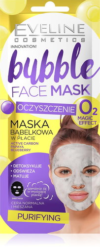 EVELINE COSMETICS Bubble  Purifying Face Sheet Mask - Face Mask - Main image