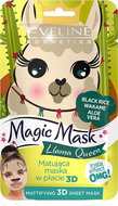 EVELINE COSMETICS Magic Mask Lama Queen Mattifying 3D Sheet Mask - Face Mask