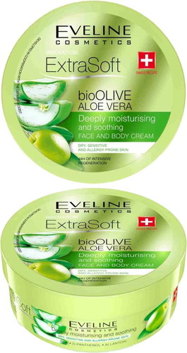 EVELINE COSMETICS Soft Organic Olive Luxury Intensely Regenerating Cream 200ml - Face Cream - Main image