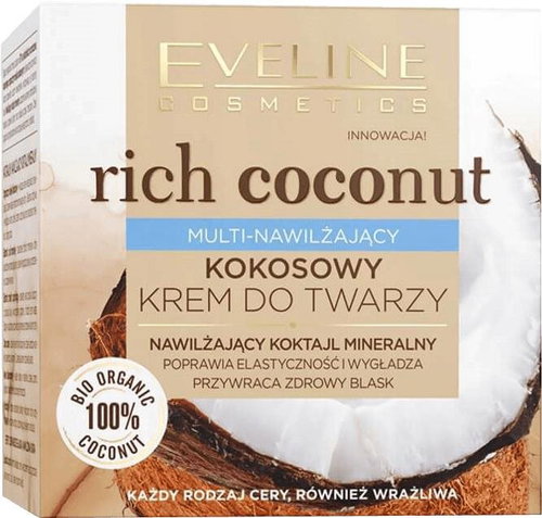 EVELINE COSMETICS Rich Coconut Multi-moisturising Coconut Face Cream 50ml - Face Cream - Main image