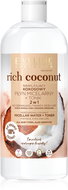 EVELINE COSMETICS Rich Coconut moisturizing coconut micellar water + toner 2in1 500 ml - Micelární voda