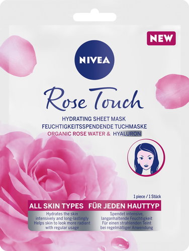 NIVEA Rose Touch Textile mask 1 pc - Face Mask - Main image