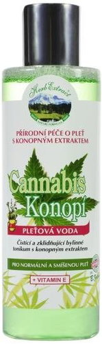 VIVACO Herb Extract - Exfoliating water for normal and combination skin with hemp extract 200 ml - Face Lotion - Main image