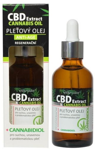 VIVACO CBD Extract Facial Oil with Cannabidiol 50 ml - Face Oil - Main image