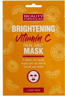 BEAUTY FORMULAS Rozjasňující pleťová maska s vitamínem C - Face Mask