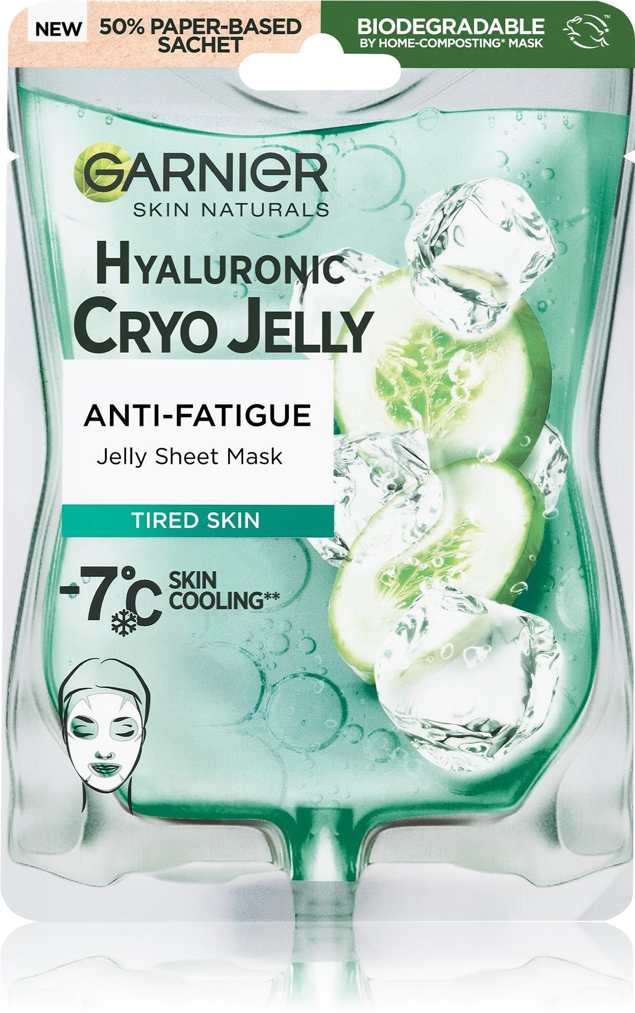GARNIER Skin Naturals Hyaluronic Cryo Jelly Anti-Fatigue Jelly Sheet Mask 27 g