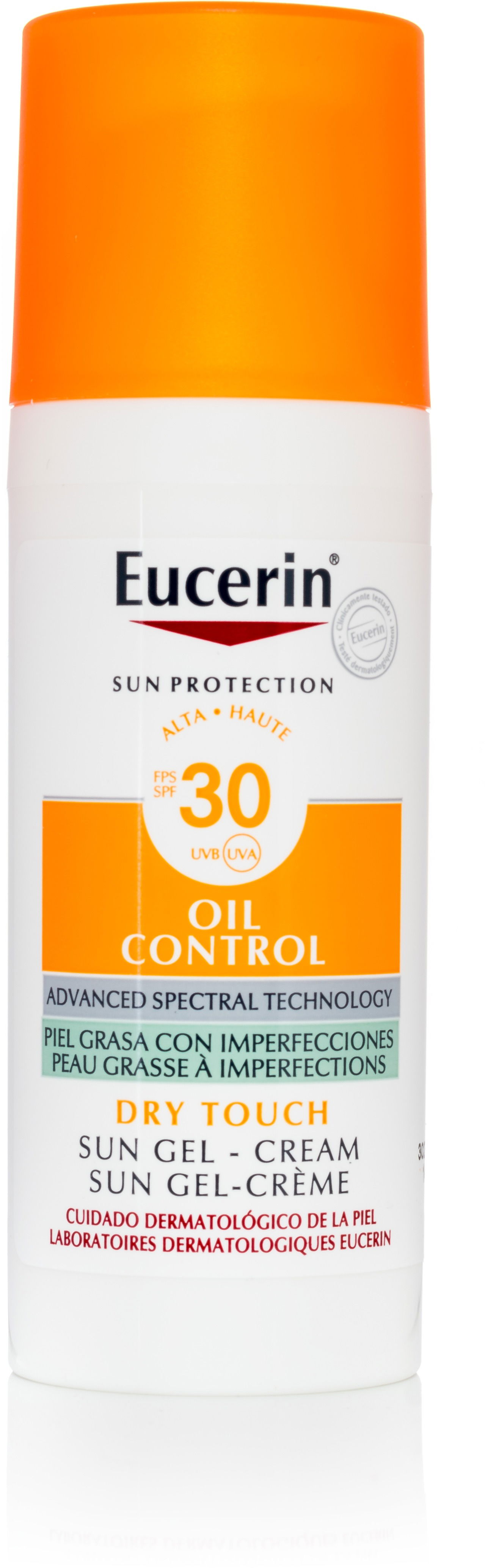 Eucerin Sun Oil Control Spf Toucher Sec Gel Creme Peau A