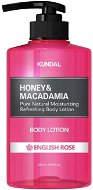 KUNDAL Honey & Macadamia Pure Body Lotion English Rose 500 ml - Pleťové mlieko