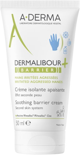 A-DERMA Dermalibour Barrier nyugtató krém a bőr védelmére, 50 ml - Kézkrém - Fő fotó
