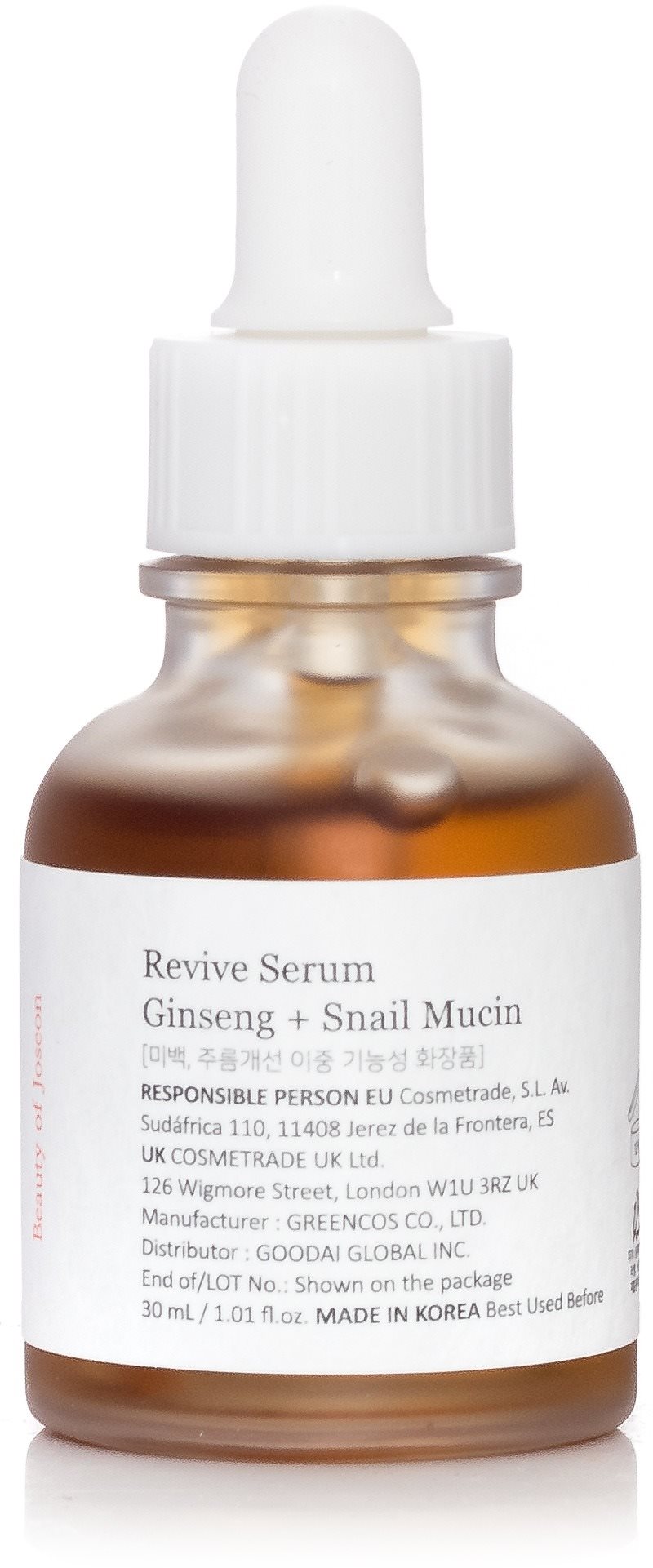 BEAUTY OF JOSEON Revive Serum Ginseng + Snail Mucin 30ml