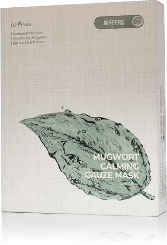 ISNTREE Mugwort Calming Gauze Mask Pack 10 pcs - Face Mask - Main image