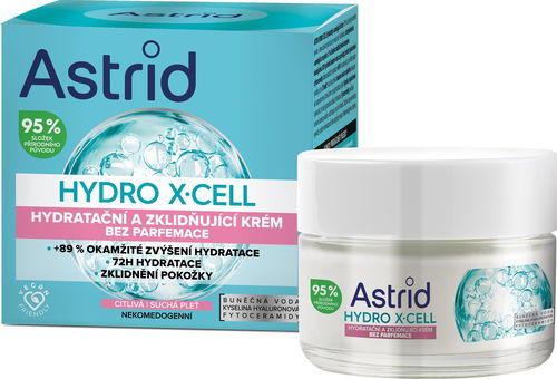 ASTRID Hydro X-Cell Hydratační a zklidňující krém 50 ml - Pleťový krém - Hlavní obrázek