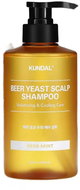 KUNDAL Beer Yeast Scalp Shampoo - Shampoo for hair with brewer's yeast Herb mint 500 ml - Shampoo