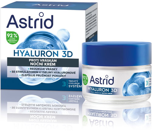 ASTRID Hyaluron 3D ránctalanító, éjszakai, 50 ml - Arckrém - Fő fotó