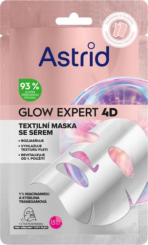 ASTRID Glow Expert 4D 1pc - Face Mask - Main image