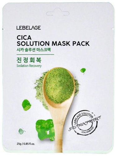LEBELAGE Cica Solution Mask Pack 25 g - Face Mask - Main image