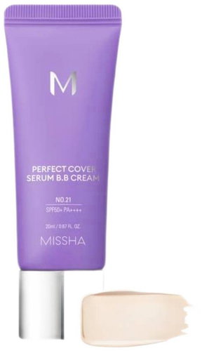 MISSHA Perfect Cover Serum BB Cream SPF 50+ #21 Light Beige 20 ml - BB Cream - Main image