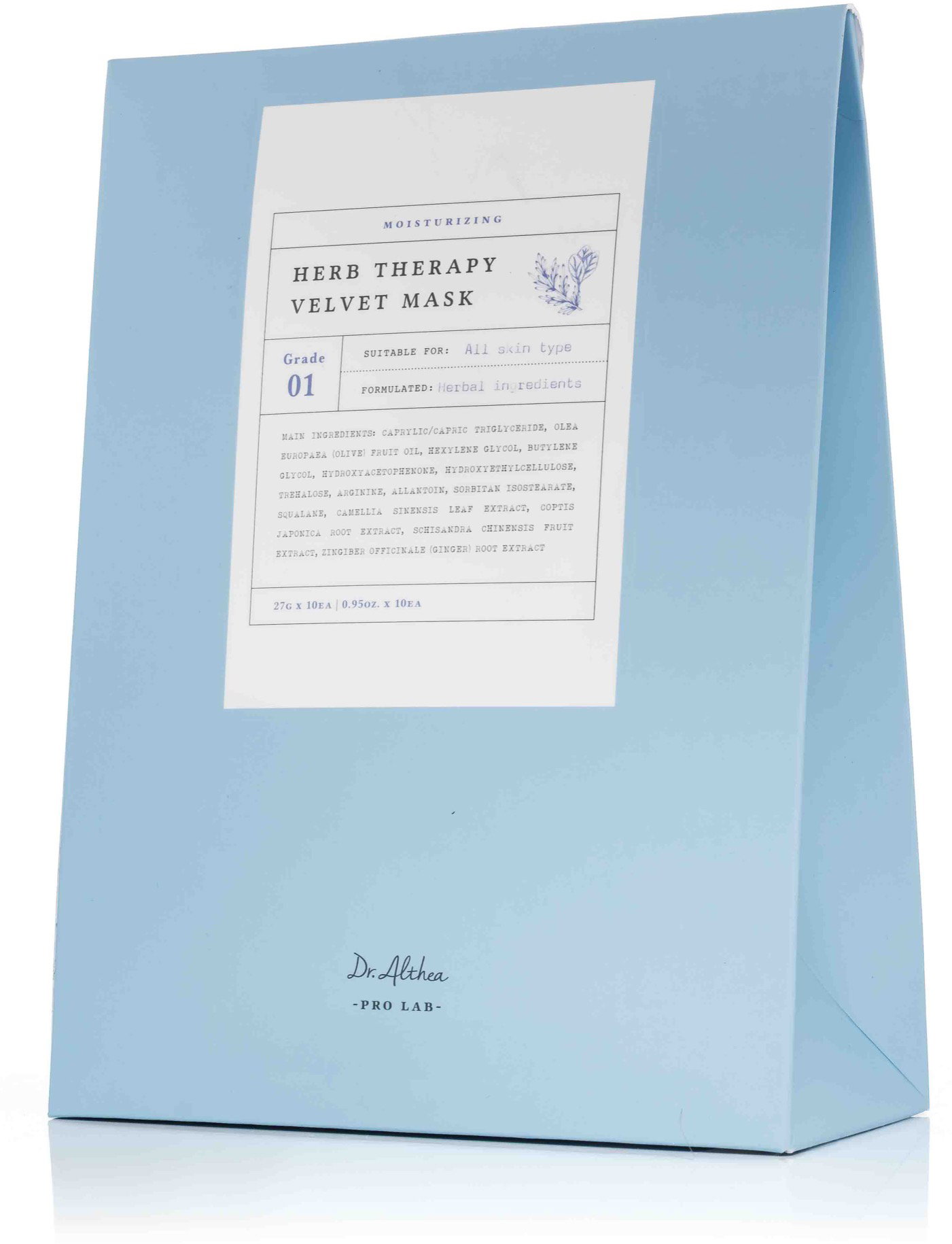Dr.ALTHEA Herb Therapy Velvet Mask 10 × 28 g