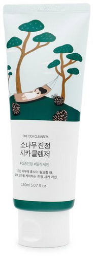 ROUND LAB Pine Calming Cica Cleanser 150 ml - Facial Cleansing Foam - Main image
