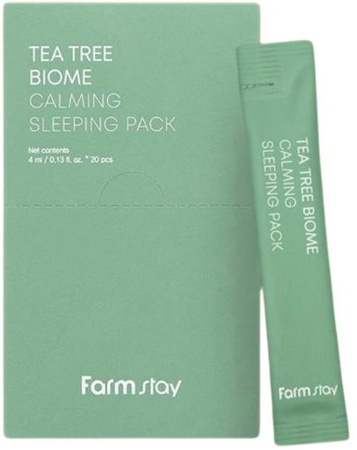 FARM STAY Tea Tree Biome Calming Sleeping Pack 20 x 4 ml - Face Mask - Main image