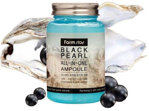 FARM STAY Black Pearl All In One Ampoule 250 ml - Face Serum - Main image