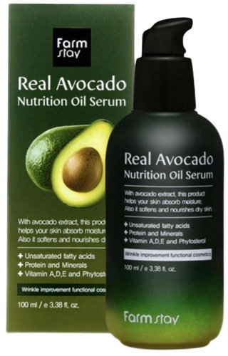 FARM STAY Real Avocado Nutrition Oil Serum 100 ml - Face Serum - Main image