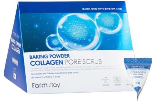 FARM STAY Baking Powder Collagen Pore Scrub 25× 7 g