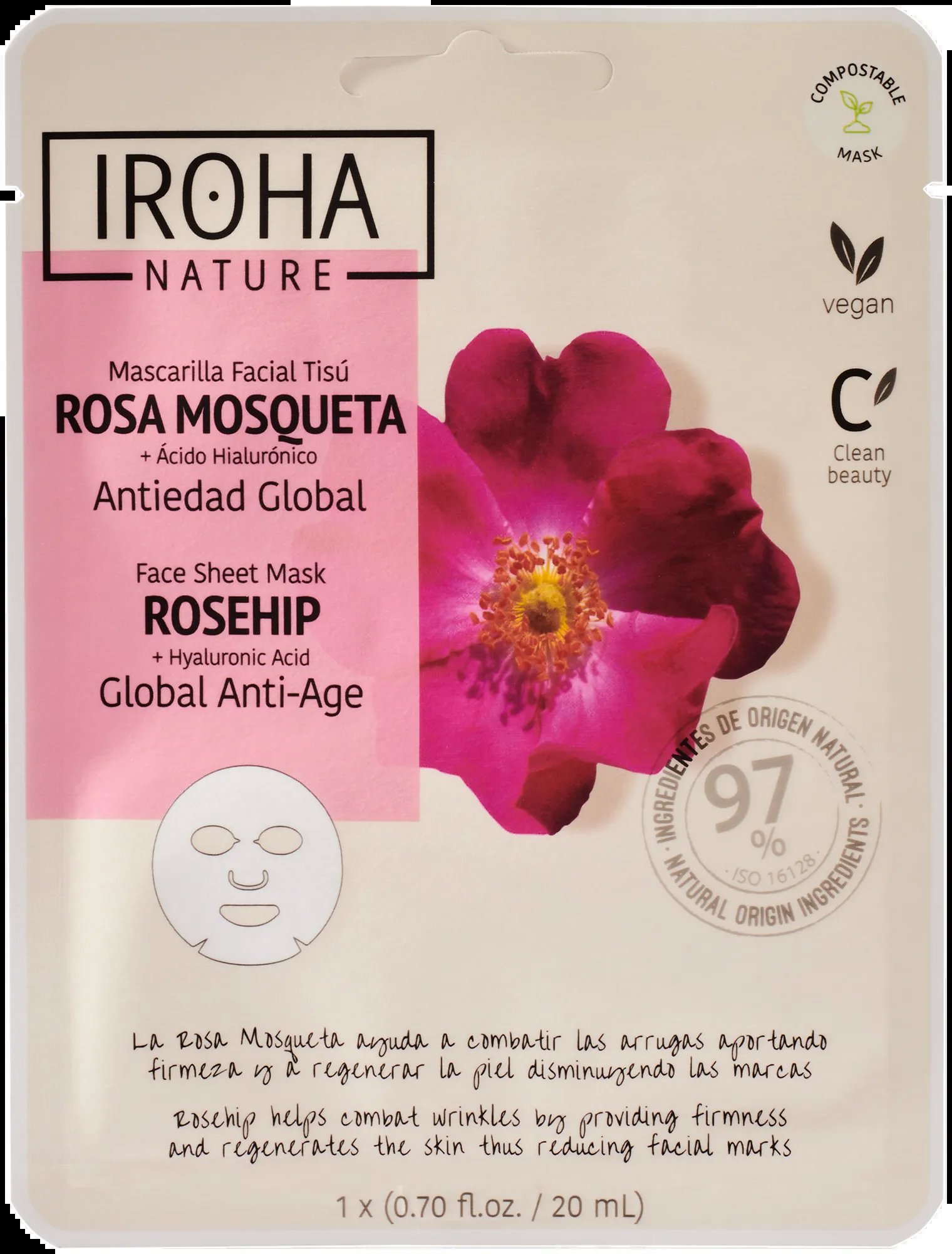 IROHA NATURE Global Anti Age Rosehip, 1 db