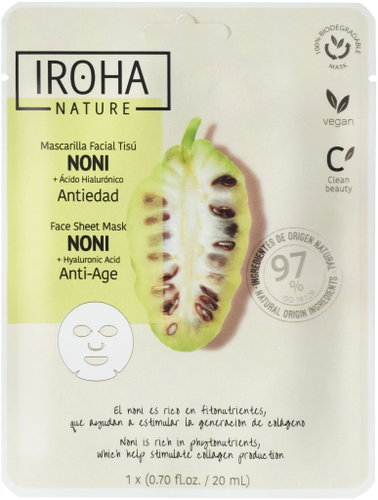 IROHA NATURE Anti Age Noni 1 pcs - Face Mask - Main image