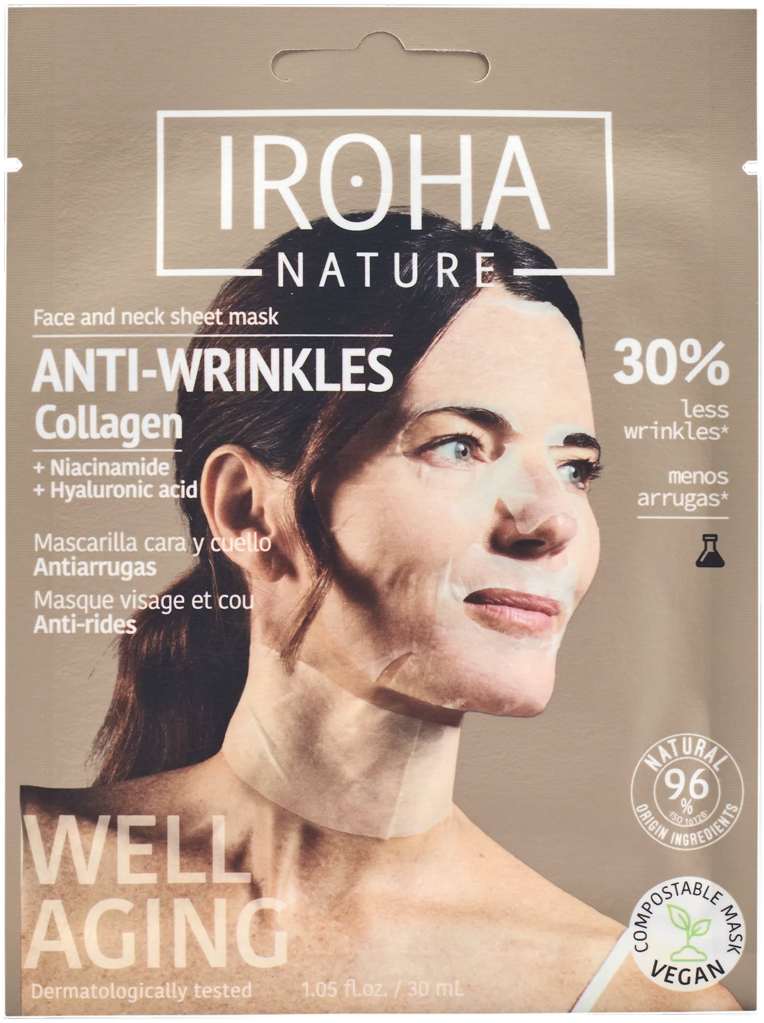 IROHA NATURE Kollagén, nyakra és arcra, ránctalanító