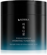 KORIKA Korean Heritage Silk & 8 Types of Hyaluronic Acid Super hydrating toner pads 70 pcs - Pleťové polštářky