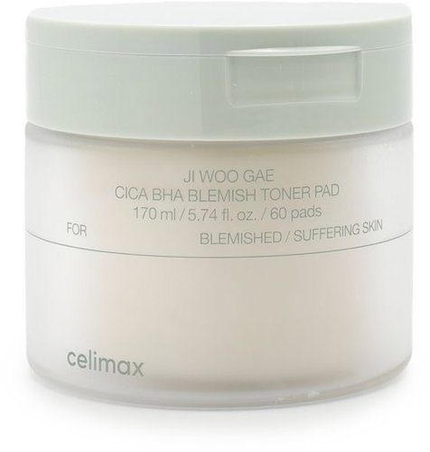 CELIMAX Ji Woo Gae Cica BHA Blemish Toner Pad 170 ml 60 pads - Facial Pads - Main image