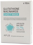 APLB Glutathione Niacinamide Sheet Mask 10 × 25 ml - Face Mask