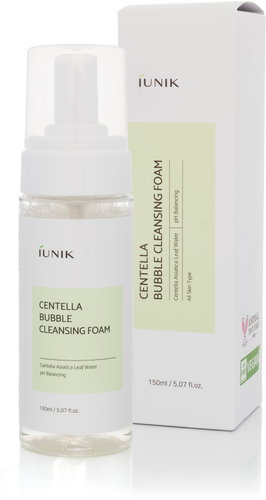 IUNIK Centella Bubble Cleansing Foam 150 ml - Facial Cleansing Foam - Main image