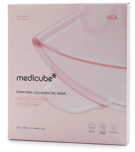 MEDICUBE PDRN Pink Collagen Gel Mask 4 × 28 g - Face Mask - Main image