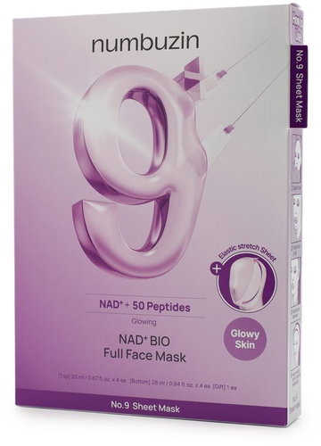 NUMBUZIN No.9 Nad+ Bio Lifting Full Cover Facial Mask 4 × 48 ml - Face Mask - Main image