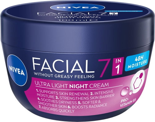 NIVEA Facial Moisturizing Night Cream 100 ml - Face Cream - Main image