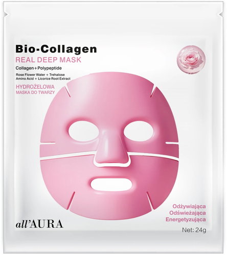 all'AURA Nourishing vyživující hydrogelová bio-kolagenová maska - Face Mask - Main image