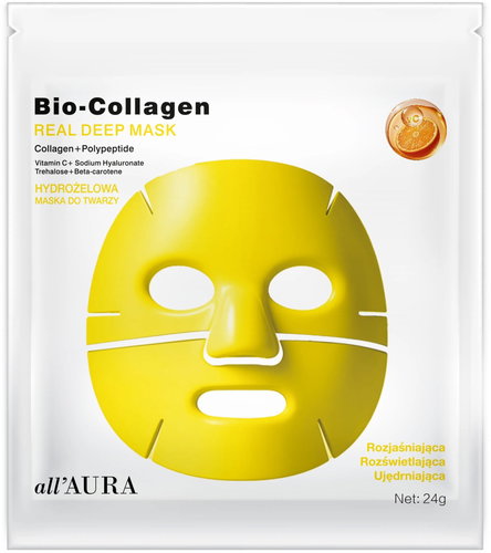 all'AURA Brightening rozjasňující hydrogelová bio-kolagenová maska - Face Mask - Main image