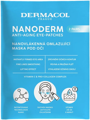 DERMACOL Nanoderm nanovlákenná omlazující maska pod oči - Face Mask - Main image