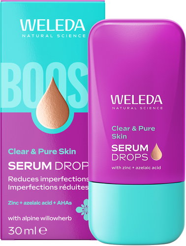 WELEDA Clear & Pure Skin Serum Booster Drops 30ml - Face Serum - Main image