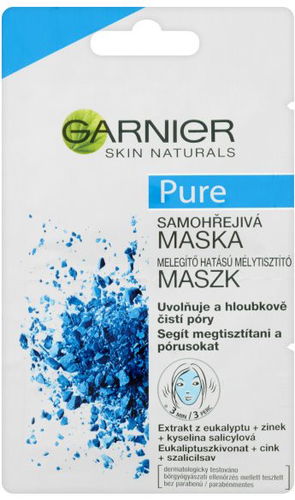GARNIER Pure Samohřejivá Maska 2 × 6 ml - Pleťová maska - Hlavní obrázek