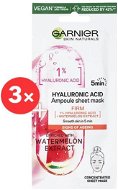 GARNIER Skin Naturals Ampoule Sheet Mask Hyaluronic Acid and Watermelon Extract 3 × 15 g - Pleťová maska