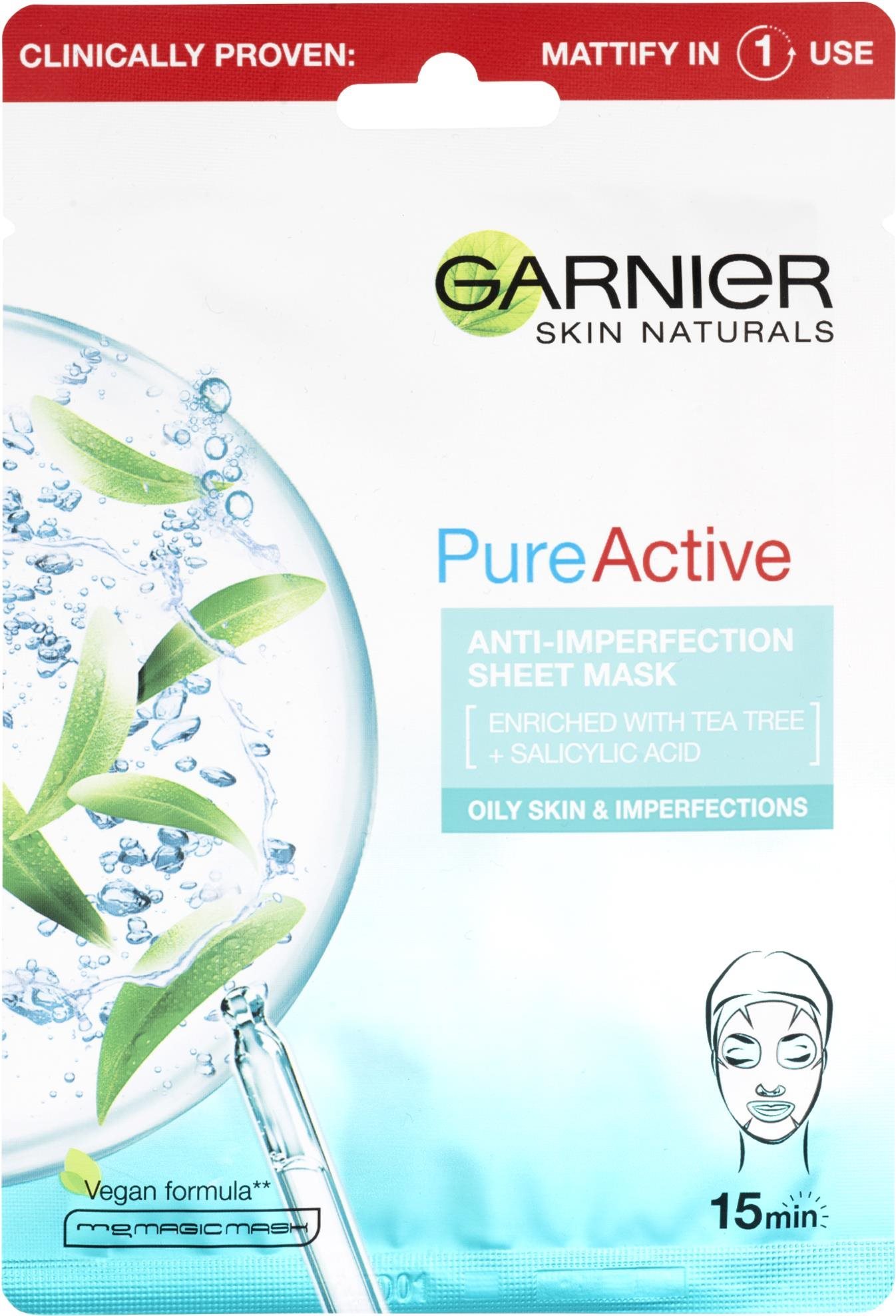 GARNIER Skin Naturals Pure Active Anti-Imperfection Sheet Mask 28 g